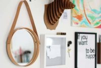 Craft Your Own Round Leather Strap Mirror