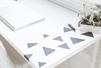 Craft Your Own Geometric Chalkboard Desk