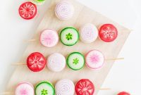 Savory Macaron Veggie Skewers