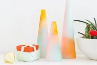 DIY Ombre Foam Trees