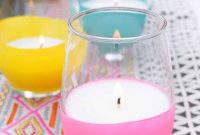 Craft Colorful Citronella Candles with a Balloon Dip Design