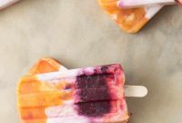 Roasted Peach Cherry Summer Pops