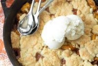 Rustic Skillet Peach Cobbler