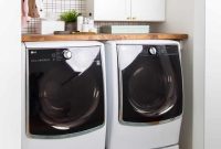 Tiny Laundry Room Transformation and DIY Dryer Sheet Storage Solution
