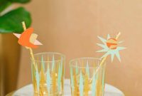 DIY Mid-Century Style Straw Stirrers