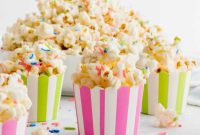 White Chocolate Funfetti Popcorn Bliss