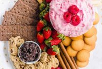 Delectable Raspberry Cream Cheese Dip and Dessert Board Recipe