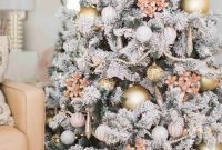 A Pink and Gold Christmas Dream in Our Living Room