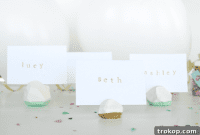Chic Geometric Table Markers