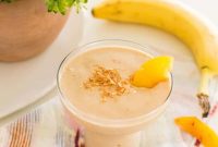 Sunrise Banana Peach Smoothie