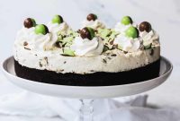 Irresistible No-Bake Mint Aero Cheesecake
