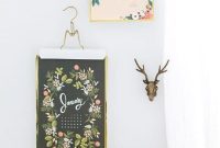 Sleek DIY Metallic Calendar Wall Art