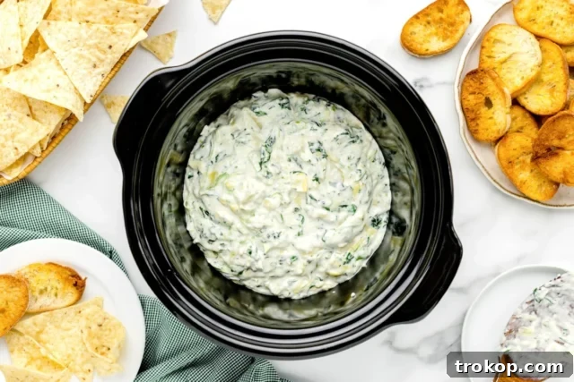 No Oven, No Sweat: 33 Summer Slow Cooker Recipes 12 Crockpot spinach artichoke dip