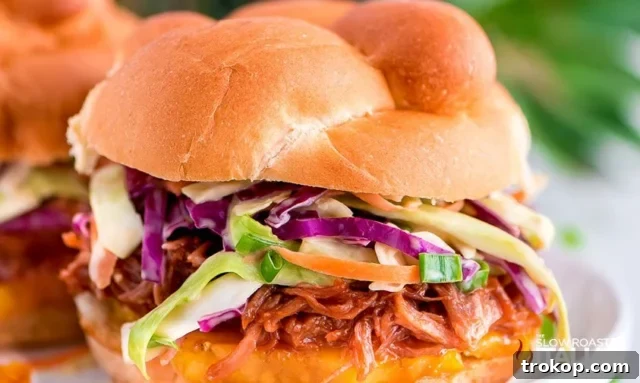 No Oven, No Sweat: 33 Summer Slow Cooker Recipes 3 Slow Cooker Hawaiian BBQ Pulled Pork Sandwiches for best summer crockpot recipes