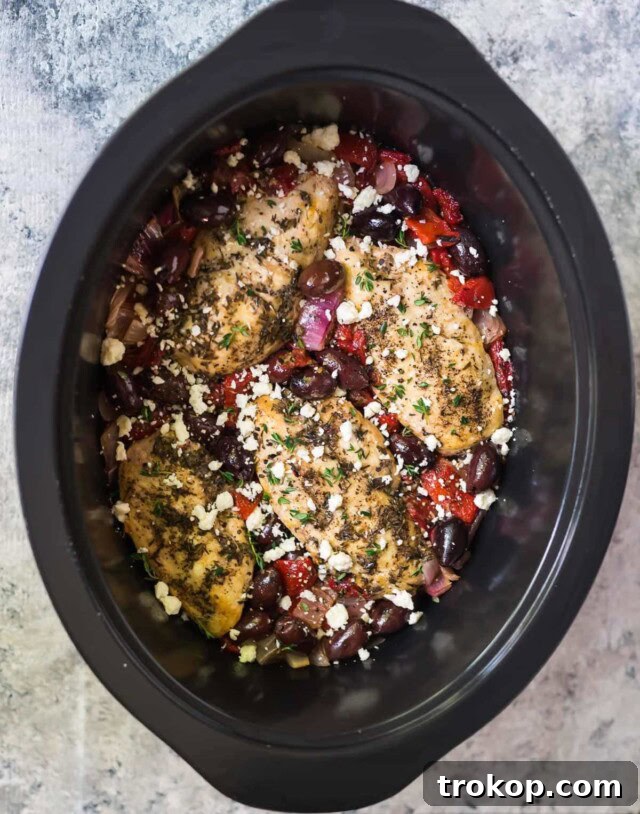 No Oven, No Sweat: 33 Summer Slow Cooker Recipes 26 Slow Cooker Greek Chicken