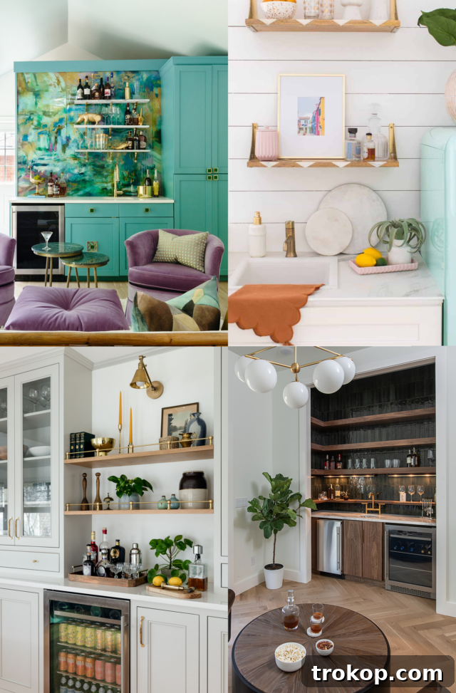 Stylish Home Wet Bar Ideas