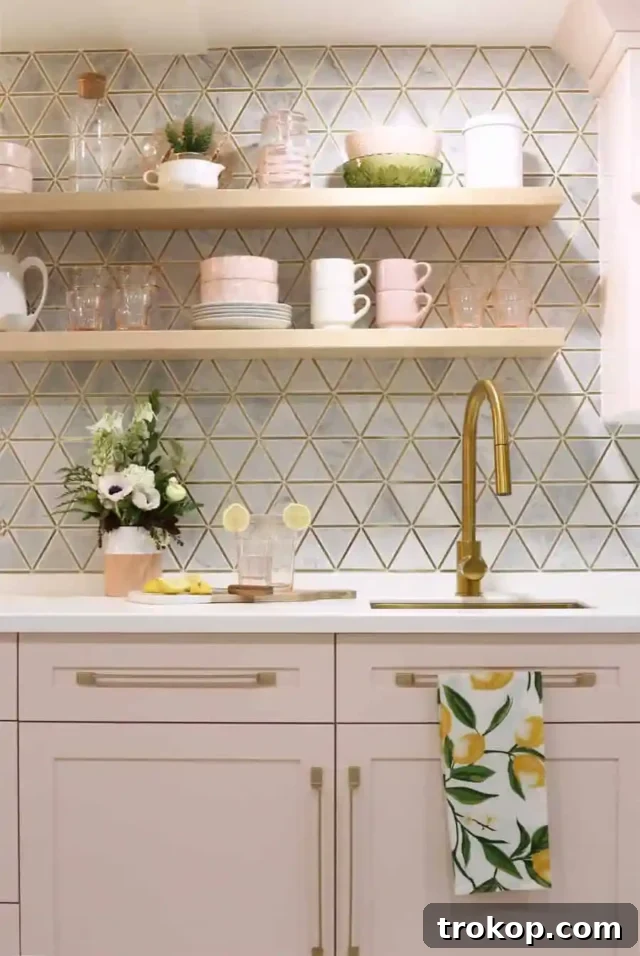 Pink Basement Wet Bar