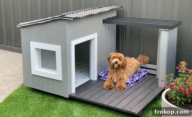 Craft the Perfect Canine Retreat: DIY Dog House Ideas 15 Bungalow Dog House for DIY dog houses