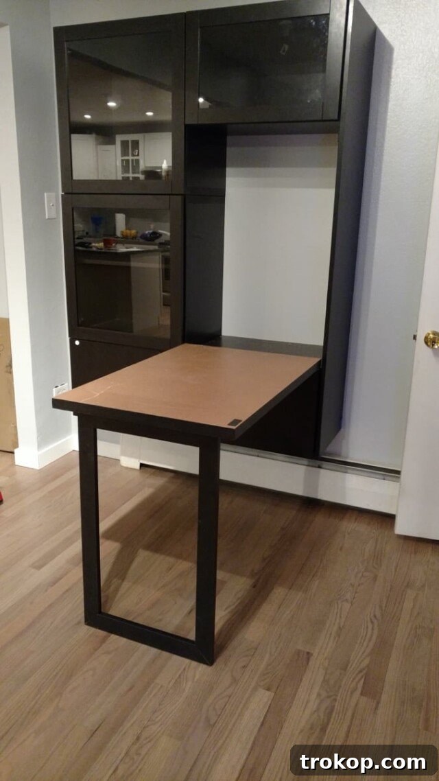 16 Game-Changing Ikea Desk Hacks for a Smarter Space 15 Innovative office space-saver desk hack using IKEA BESTA and LINNMON