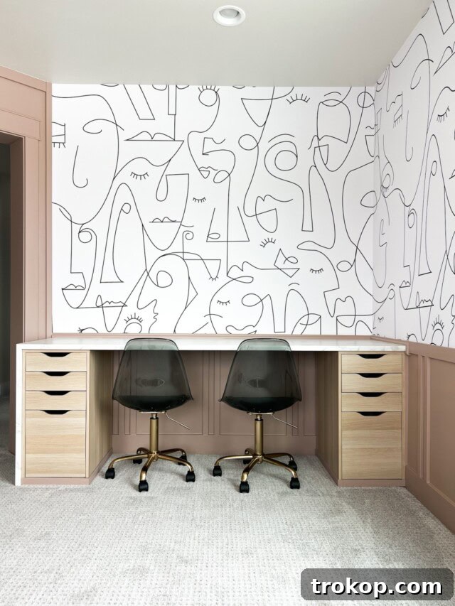 16 Game-Changing Ikea Desk Hacks for a Smarter Space 10 Chic DIY IKEA hack homework station with Alex drawers and laminate countertop