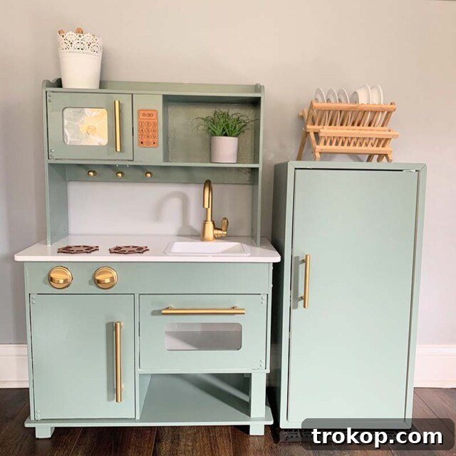 Play Kitchen Makeover with new oven design
