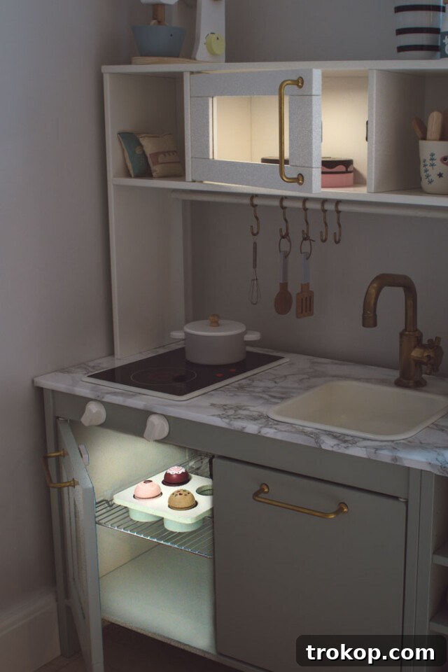 IKEA DUKTIG with added lighting for realism