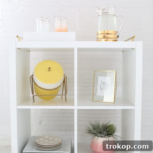 DIY Ikea hack bar cart | sugarandcloth.com