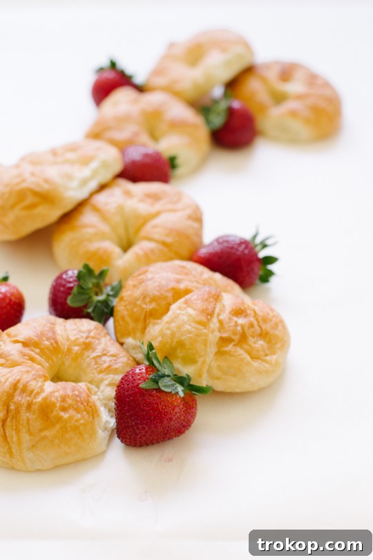 Strawberry Cream Cheese Bliss: A Croissant Creation 4 Ingredients for Strawberry Cream Cheese Croissant Sandwich