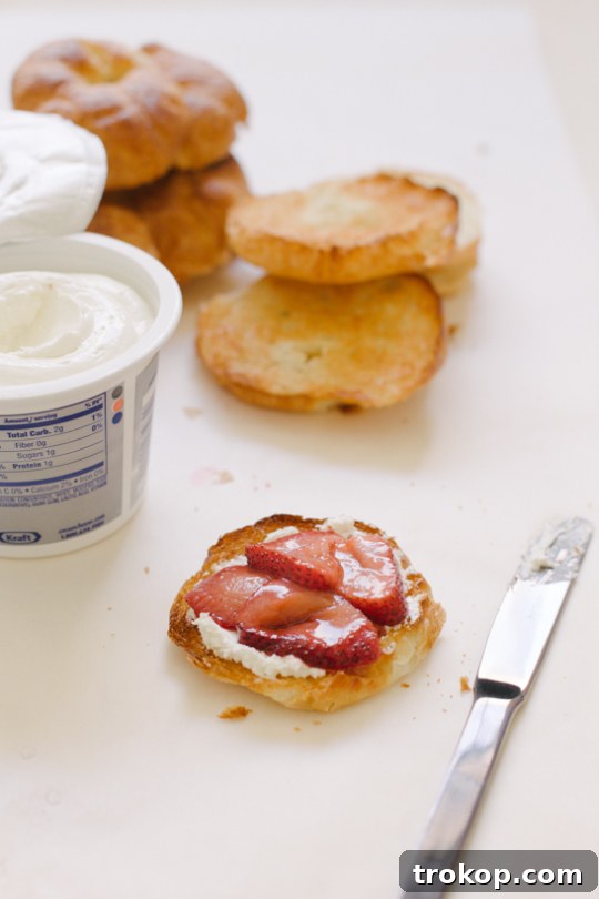 Strawberry Cream Cheese Bliss: A Croissant Creation 5 Assembling Balsamic Strawberry & Cream Croissant Sandwiches
