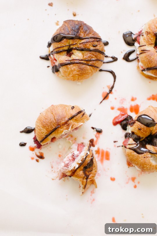 Strawberry Cream Cheese Bliss: A Croissant Creation 8 Various Breakfast Dishes