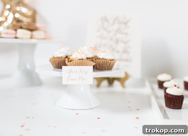 Hand-lettered dessert cards by Laura Hooper Calligraphy