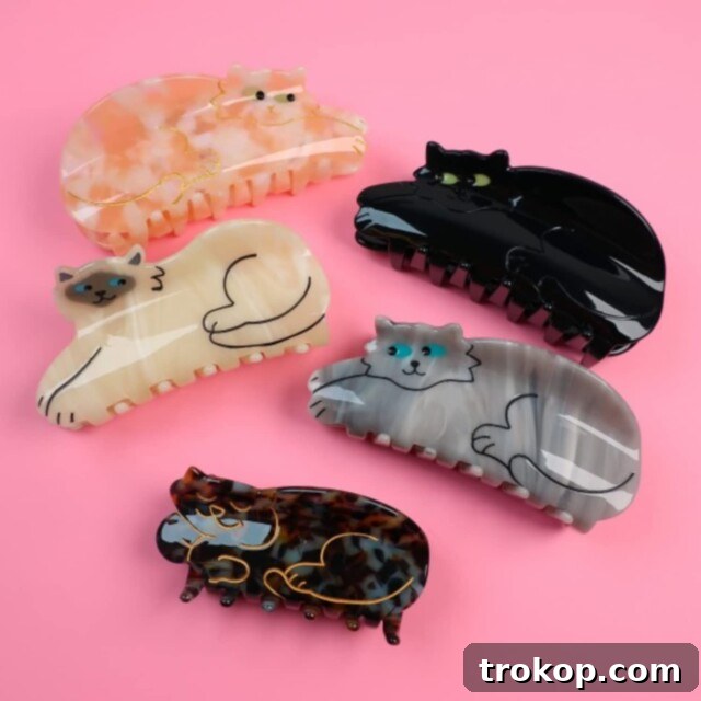 Cat Claw Hair Clip, a stylish and unique accessory for cat lovers