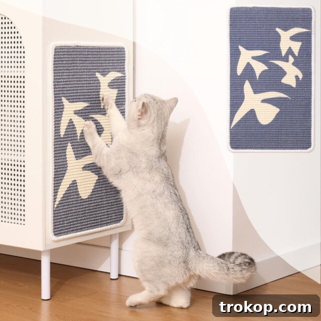Matisse Art Cat Scratcher, a stylish and functional pet gift for cat lovers to protect furniture