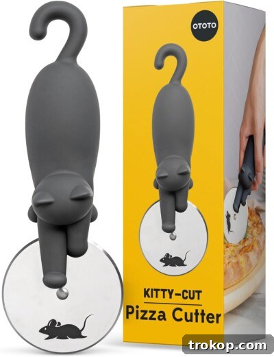 Kitty Cut the Pizza Cutter, a fun and ergonomic Amazon kitchen gadget for cat lovers