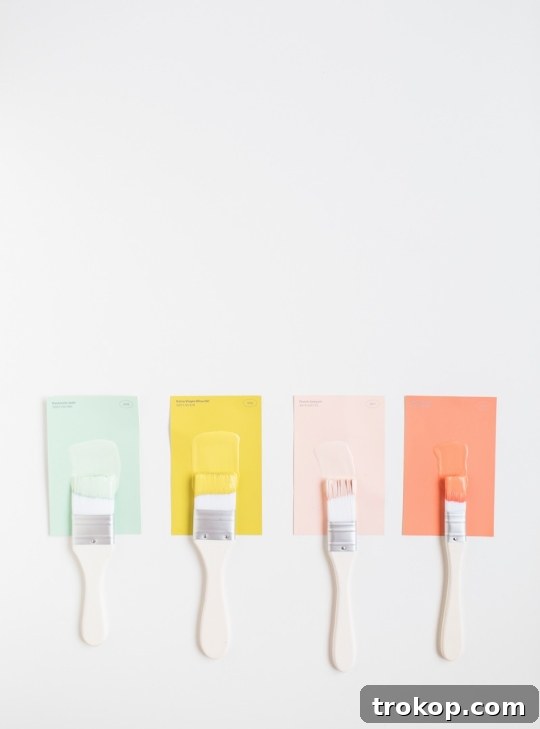 Make Vibrant Colorblock Food Domes 4 Assortment of vibrant paint colors for craft projects