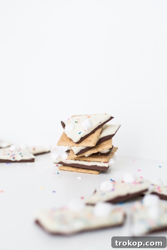 Smores Bark Recipe 3 smores bark-73