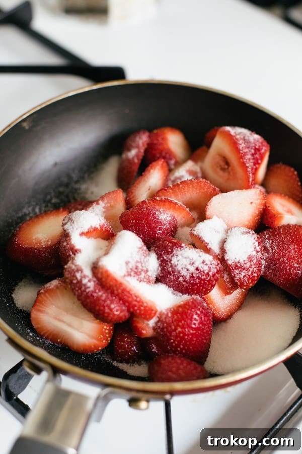 Strawberry Coconut Swirl Pops 6 cooking strawberry mixture for popsicles