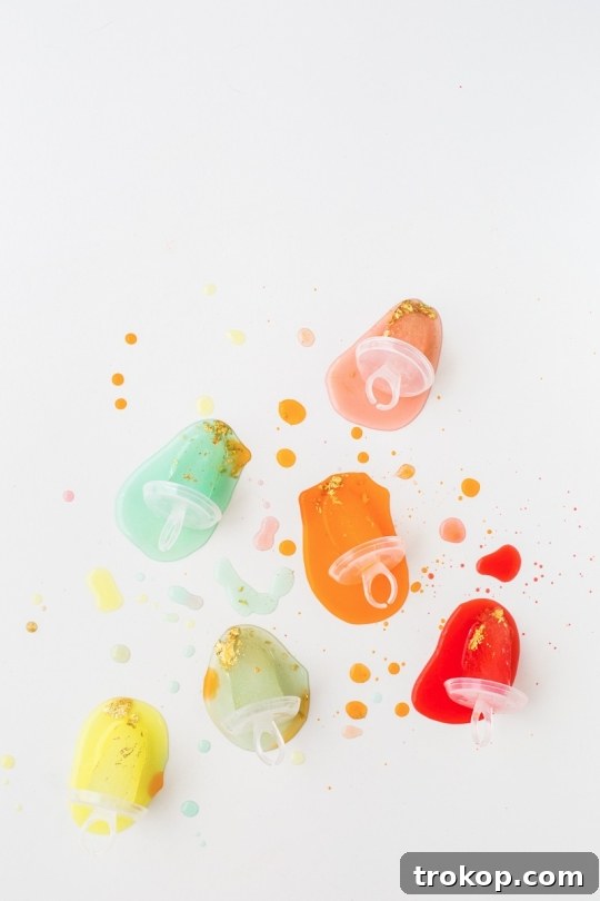 Jeweled Golden Popsicles 5 Understanding Edible Gold Leaf