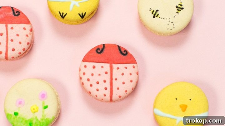 DIY Easter Macarons & Paintable Royal Icing Recipe