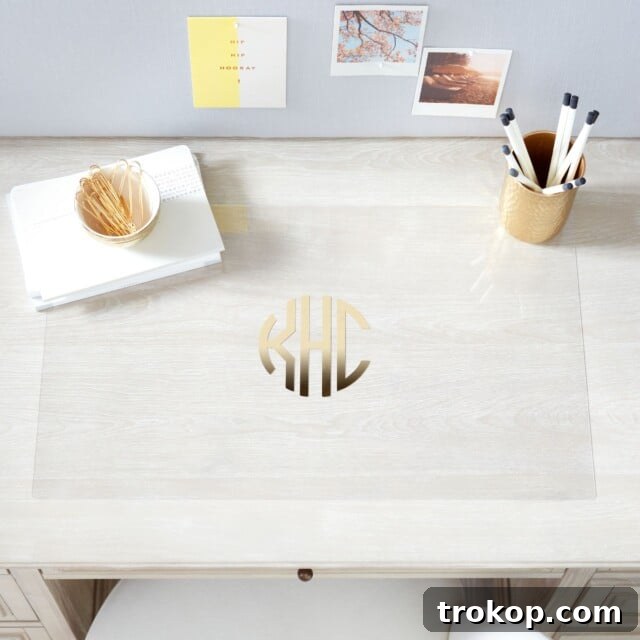 Personalized Desk Mat for cute desk accessories, featuring a custom design.