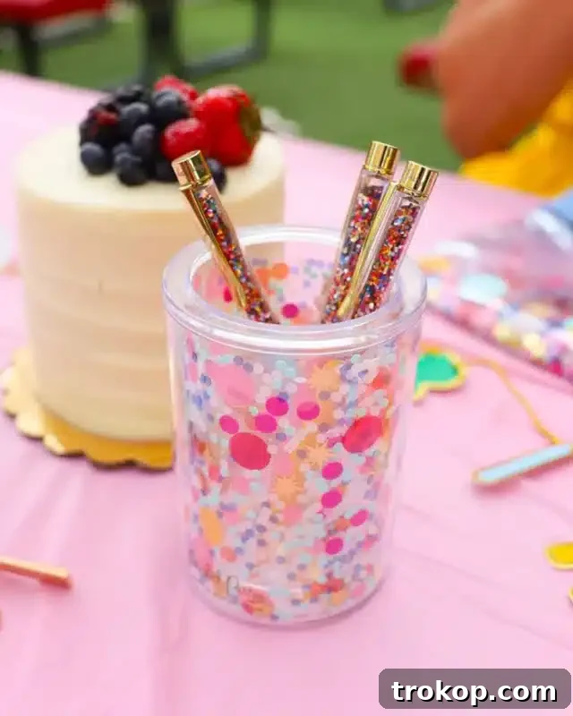 Confetti Multipurpose Pen Cup Organizer, a vibrant and fun desk accessory.