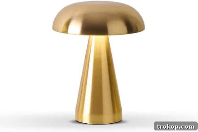 Portable Mushroom Desk Lamp, a whimsical and modern lighting solution.