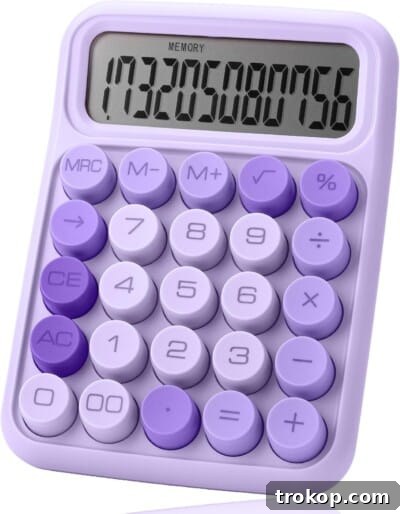 Large Button Calculator, designed for easy data entry.