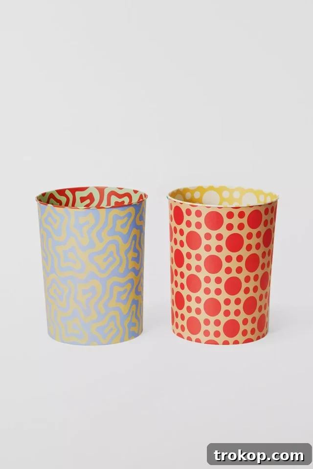Areaware Pattern Bin Set by Dusen Dusen for cute desk accessories.