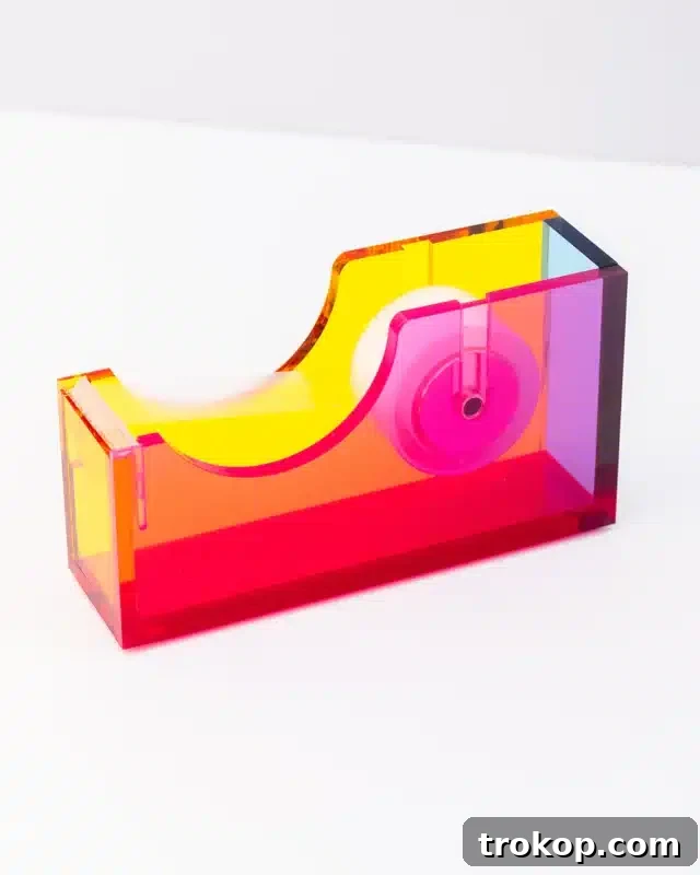Ban.do tape dispenser for cute desk accessories, featuring a stylish color block design.