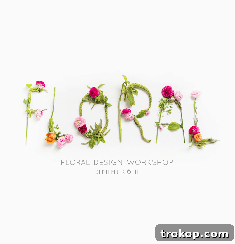 Join our floral workshop in Houston for a hands-on flower design experience with Sugar & Cloth and Maxit Flower Design.