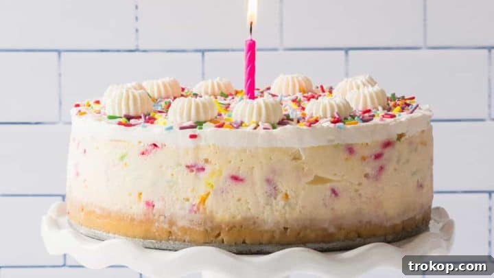 Quick Funfetti Birthday Cheesecake Recipe