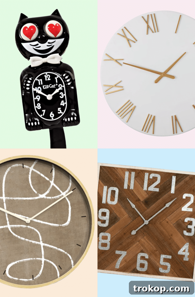 Extra Large Wall Clocks for Living Room