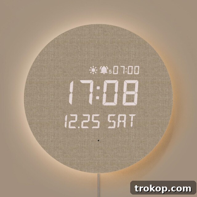 Full Moon LED Large Wall Clock for Living Room