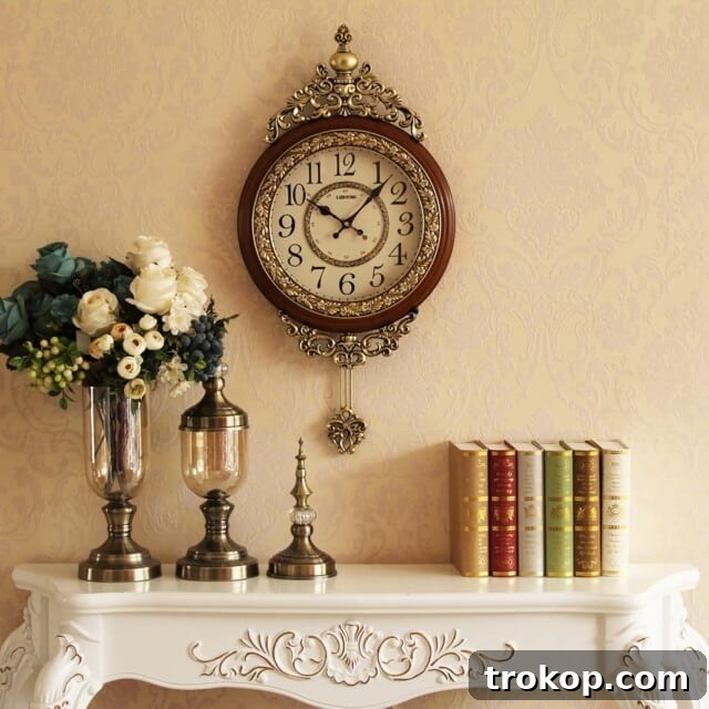 Victorian Swinging Pendulum for large wall clocks for living room